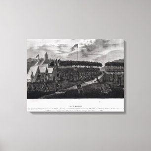 Ansicht des großen Vertrags hielt am Grasland DU Leinwanddruck