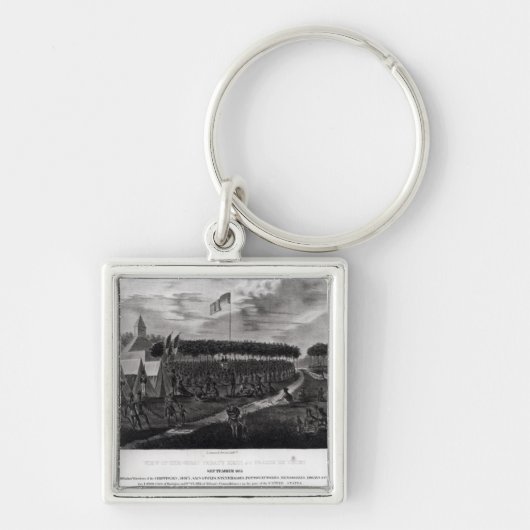 Ansicht des großen Vertrags hielt am Grasland DU Schlüsselanhänger (Vorne)