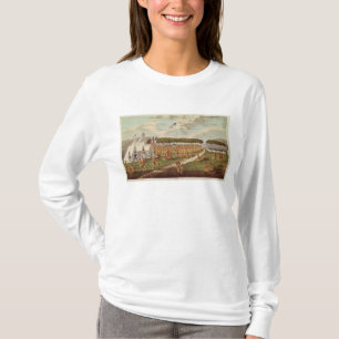 Ansicht des großen Vertrags hielt am Grasland DU T-Shirt