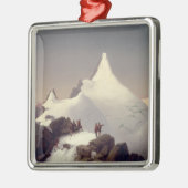 Ansicht des "Grossglockner" Berges Ornament Aus Metall (Links)
