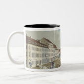 Ansicht des Hackescher Markt Zweifarbige Tasse (Links)