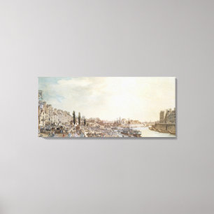 Ansicht des Hafens St Paul, Paris, 1782 Leinwanddruck