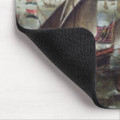 Ansicht des Hafens von Antwerpen Mousepad (Ecke)