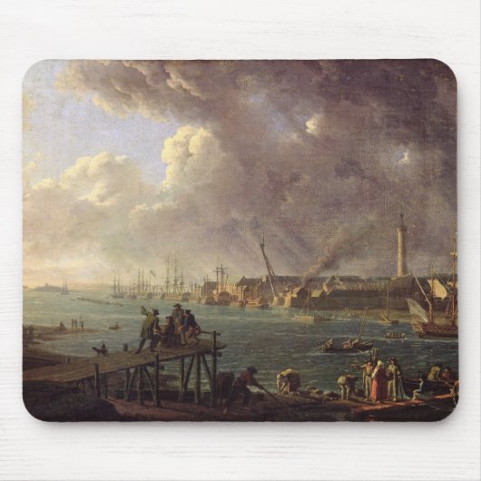 Ansicht des Hafens von Lorient Mousepad (Vorne)