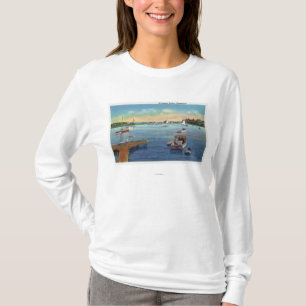 Ansicht des Harwichport Wychmere Hafens T-Shirt