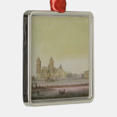 Ansicht des Hauptplatzes in Mexiko City Silbernes Ornament (Rechts)