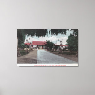 Ansicht des Hauptzugangs zu Idora ParkOakland, CA Leinwanddruck