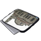 Ansicht des Helms der Kirche (Foto) Laptopschutzhülle (Vorne Knopf)