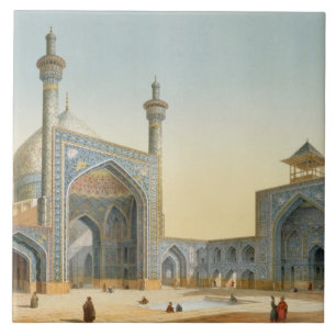 Ansicht des Hofes des Mesdjid-i-Shah, Isfah Fliese
