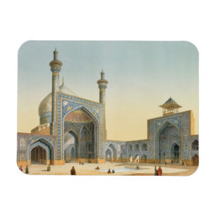 Ansicht des Hofes des Mesdjid-i-Shah, Isfah Magnet