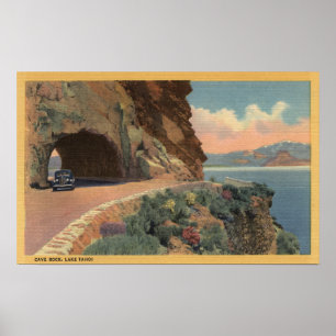 Ansicht des Höhlen-Felsen-Tunnels von Hwy Poster