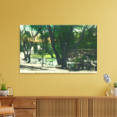 Ansicht des Hot Springs Pond Leinwanddruck (Insitu (Wohnzimmer))