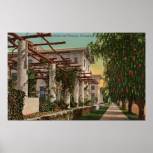 Ansicht des Hotels Maryland u. des Pergola Poster