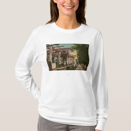 Ansicht des Hotels Maryland u. des Pergola T-Shirt (Vorderseite)