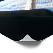 Ansicht des Hubble-Teleskops, mit Endeavour angedo Poster (Ecke)