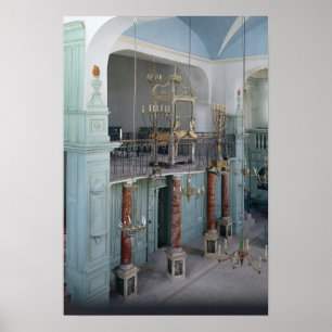 Ansicht des Innenraums des Cavaillons Poster