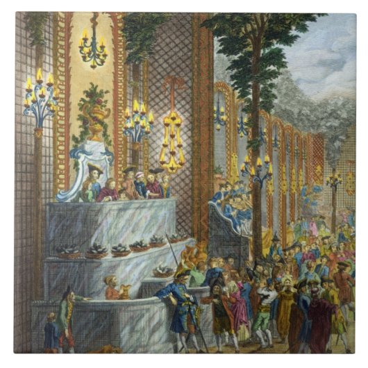 Ansicht des Innenraums in einem der Räume des Pl Fliese (Vorderseite)