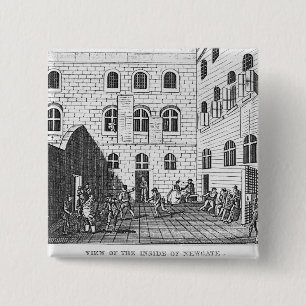Ansicht des Inneres von Newgate, 1809 Button