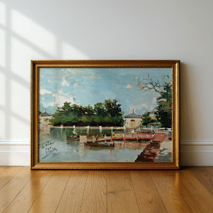 Ansicht des Jetty   Joaquín Sorolla Poster