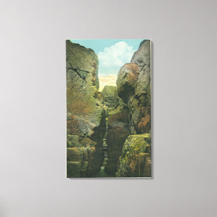 Ansicht des Kahlkopf-Klippen-Spaltes Leinwanddruck