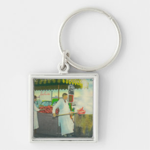 Ansicht des Kais des Fischers, Krabben-Erhalten Schlüsselanhänger