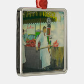 Ansicht des Kais des Fischers, Krabben-Erhalten Silbernes Ornament (Rechts)