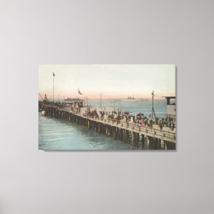 Ansicht des Kais Leinwanddruck