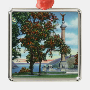 Ansicht des Kampf-Monuments Silbernes Ornament