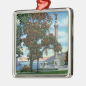 Ansicht des Kampf-Monuments Silbernes Ornament (Links)