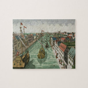 Ansicht des Kettel Tors in Delft (Stich) Puzzle