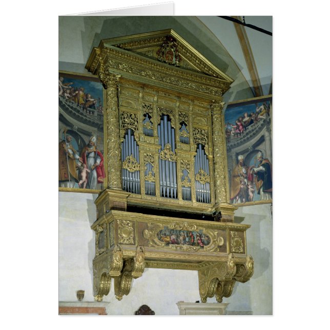 Ansicht des Kirchenorgans, c.1590 (Vorne)