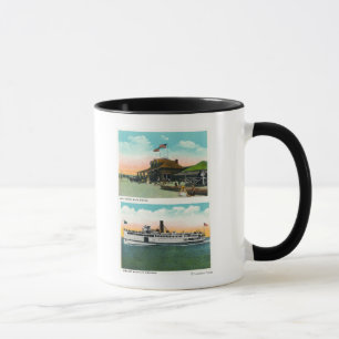 Ansicht des Klippen-Strand-Bad-Hauses Tasse