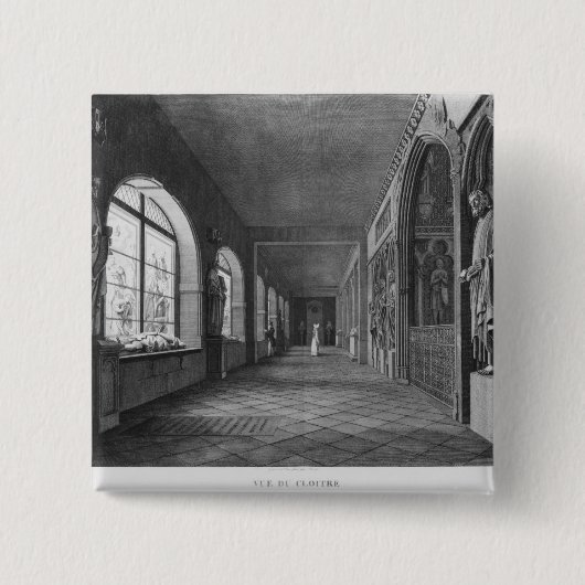 Ansicht des Klosters, Musee DES-Monumente Button (Vorderseite)