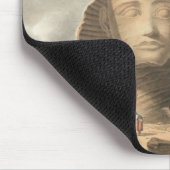 Ansicht des Kopfes der Sphinxes und der Pyramide Mousepad (Ecke)