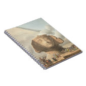 Ansicht des Kopfes der Sphinxes und der Pyramide Notizblock (Rechte Seite)