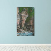 Ansicht des Kopfes des Elefanten Leinwanddruck (Insitu (Holzboden))