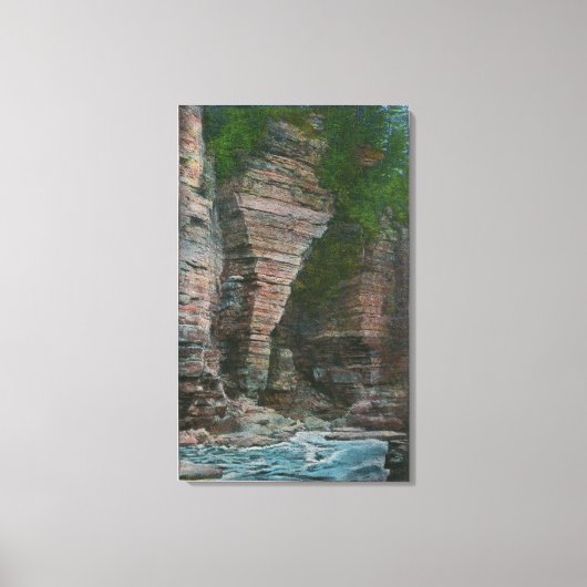 Ansicht des Kopfes des Elefanten Leinwanddruck (Vorderseite)