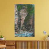 Ansicht des Kopfes des Elefanten Leinwanddruck (Insitu (Wohnzimmer))