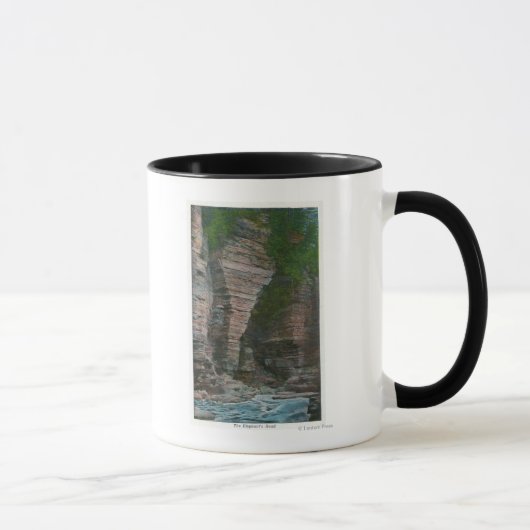 Ansicht des Kopfes des Elefanten Tasse (Rechts)