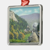 Ansicht des Kopfes u. der Crawford-Kerbe Entranc Silbernes Ornament (Links)