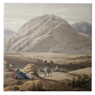 Ansicht des Kuchen-Naunee Berges, 'von den Skizzen Fliese