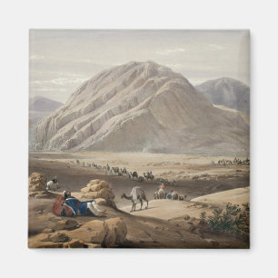 Ansicht des Kuchen-Naunee Berges, 'von den Skizzen Magnet