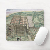 Ansicht des Landhauses Farnese und der Gärten, von Mousepad (Mit Mouse)