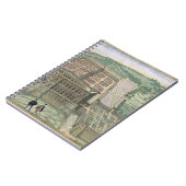 Ansicht des Landhauses Farnese und der Gärten, von Notizblock (Linke Seite)