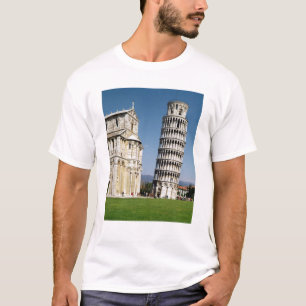Ansicht des lehnenden Turms T-Shirt