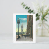 Ansicht des Lower Market St mit dem Fährturm Postkarte (Stehend Vorderseite)