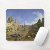 Ansicht des Marktplatzes Navona, Rom Mousepad (Mit Mouse)