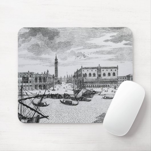 Ansicht des Marktplatzes San Marco vom Bacino, Mousepad (Mit Mouse)