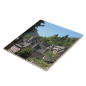 Ansicht des mittelalterlichen Dorfs (Foto) Fliese (Seite)