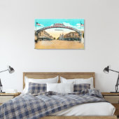 Ansicht des Modesto begrüßend ArchModesto, CA Leinwanddruck (Insitu (Schlafzimmer))